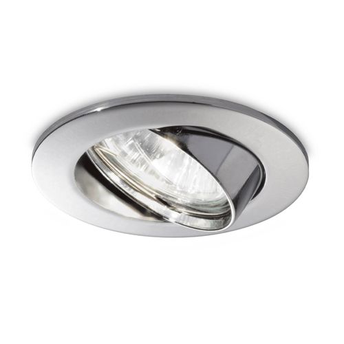 Einbauspot Swing rund, GU10, schwenkbar, chrom