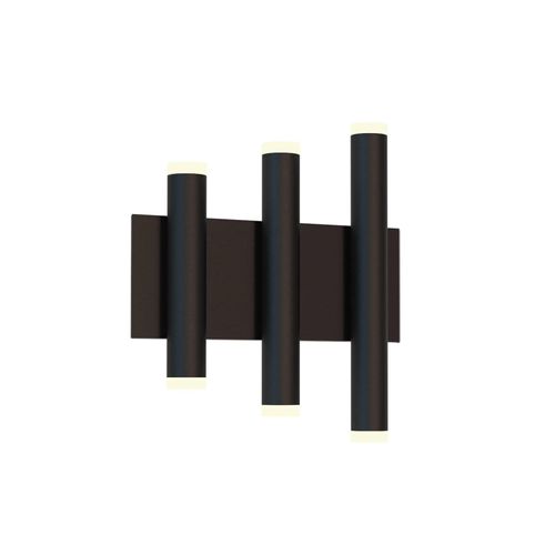 LED-Wandleuchte Cala, schwarz, Aluminium, 6 Lichtaustritte