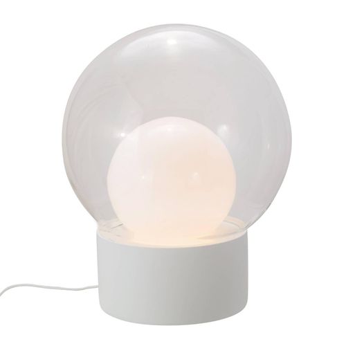 pulpo Tischleuchte Boule Medium, klar/opal/weiß, Glas