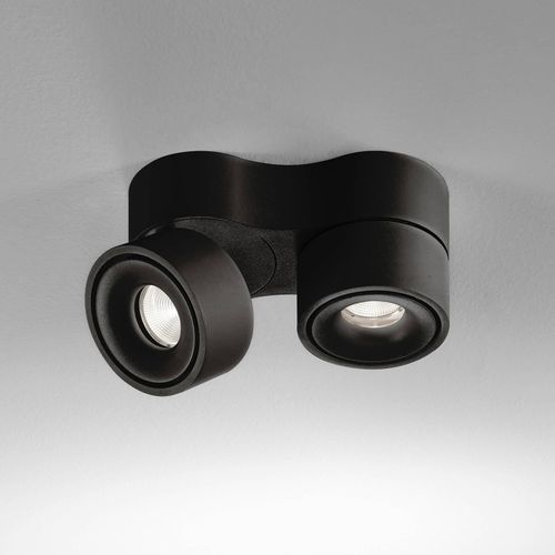 Egger DLS LED-Deckenspot Clippo Duo, schwarz, 2.700K