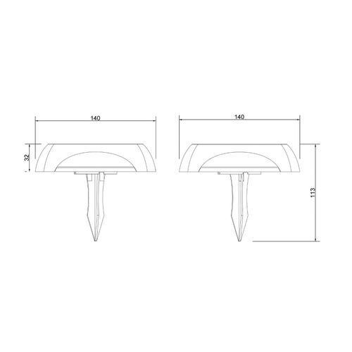 LED-Solarleuchte 36505, Erdspieß, Wandleuchte, schwarz, Alu