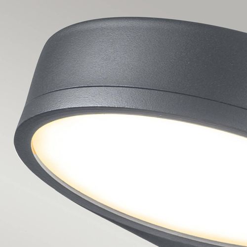 LED-Außen-Wandleuchte Zola, rostfreier Stahl grau