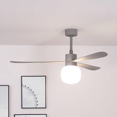 Deckenventilator Amelia Ball LED-Leuchte, grau