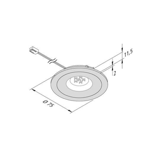 LED-Möbeleinbaustrahler AR 68 4W edelstahl 4.000K