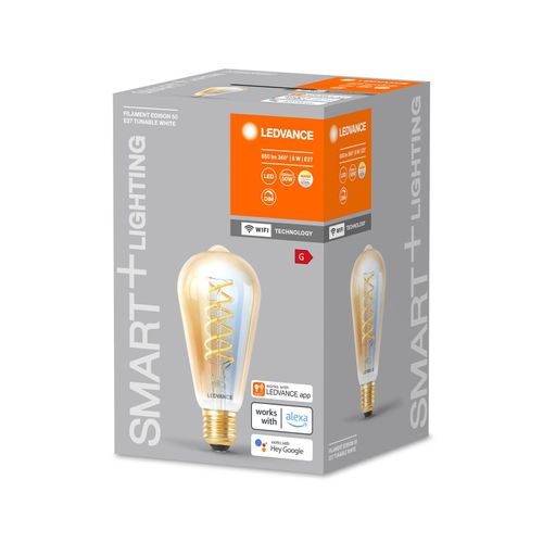 LEDVANCE SMART+ WiFi E27 8W Edison gold 822-850
