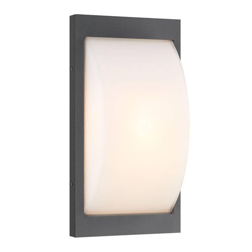 LED-Außenwandleuchte 068LED, graphit, Edelstahl, 33 cm, IP44