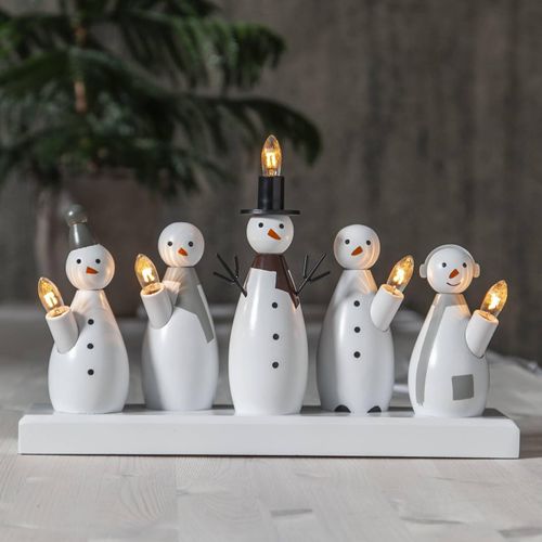 Kerzenleuchter Snowman, fünfflammig
