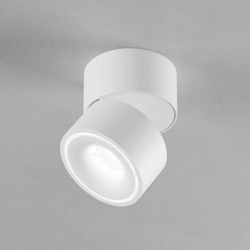 Egger DLS Deckenspot Clippo, weiß/weiß, Ø 10 cm, DALI, DTW