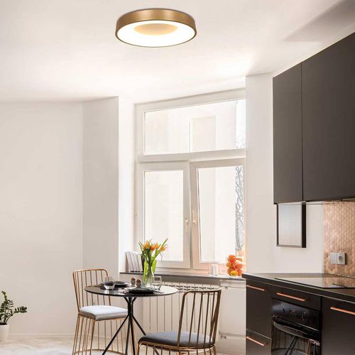 LED-Deckenleuchte Ringlede, 2.700 K, Ø 48 cm, gold, Metall
