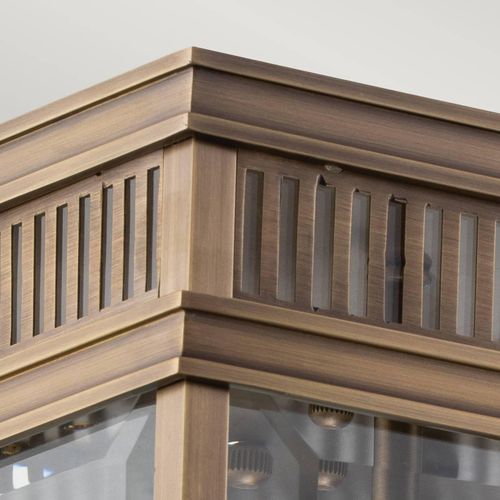 Außen-Deckenleuchte Holborn, eckig bronze dunkel