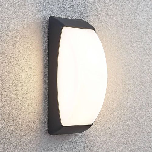 LED-Außenwandlampe Alexey, IP65, dunkelgrau