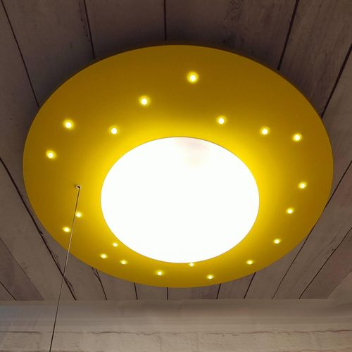 Deckenleuchte Starlight mit Sternenhimmel, gelb