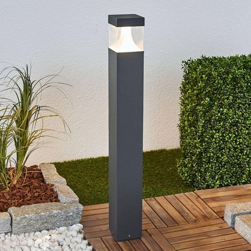 LED-Pollerleuchte Egon mit eckigem Leuchtkörper