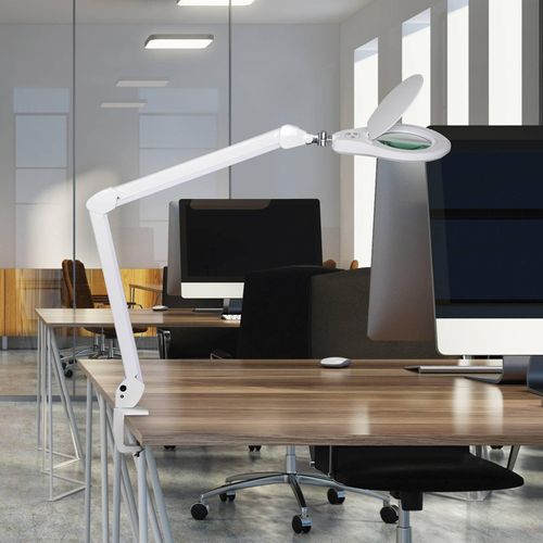 LED-Lupenleuchte MAULsource, weiß, 51 cm, dimmbar
