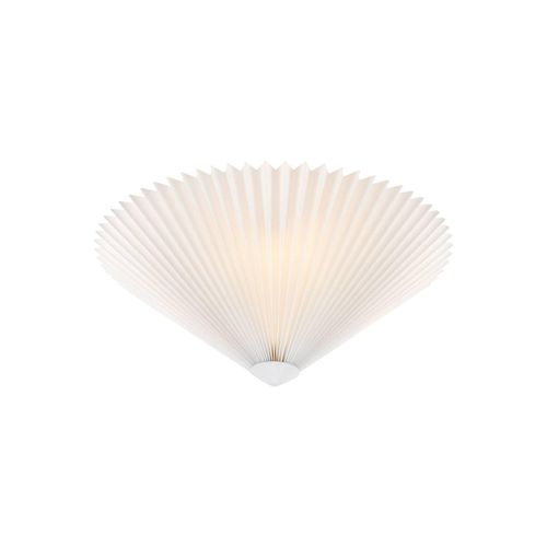 Deckenleuchte Plisado, weiß, Ø 42 cm