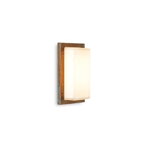 Außenwandleuchte Ice Cubic 3410, messing antik