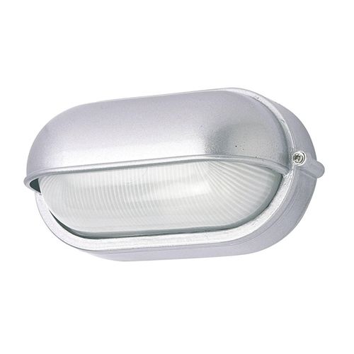 Außenwandleuchte 400180 oval, silber