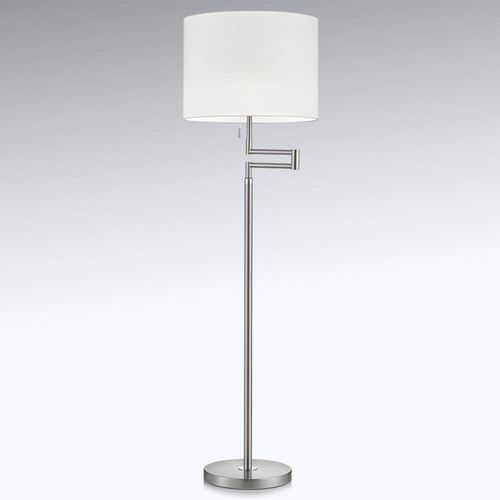 Stehleuchte Lilian, LED-Dimmer, nickel matt/chrom