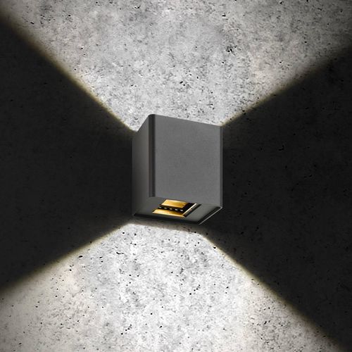 LED-Außenwandleuchte 5030 up/down graphit