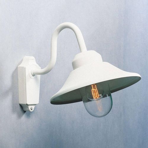 Außenwandleuchte Vega, Breite 29,5 cm, weiß