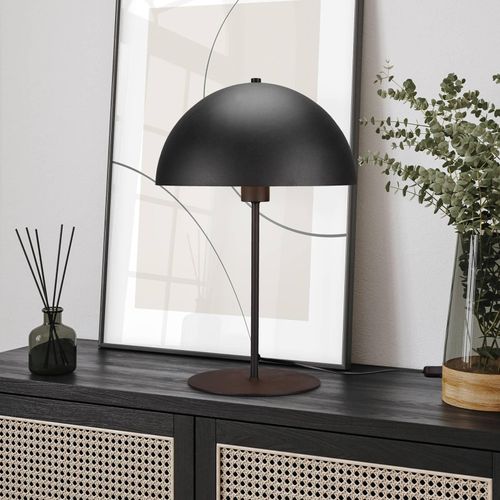 Tischleuchte Nola, schwarz/gold, Höhe 45 cm, Metall