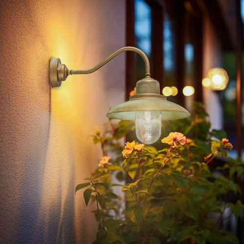 Außenwandleuchte Patio, messing-kupfer antikisiert