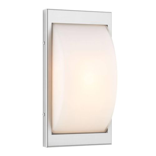 Außenwandleuchte Typ 068, Edelstahl, 33 cm hoch, E27