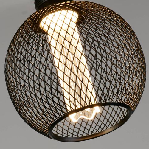 LED Deco Bulb Wire Globe E27 4,5W 2.700K schwarz Mesh