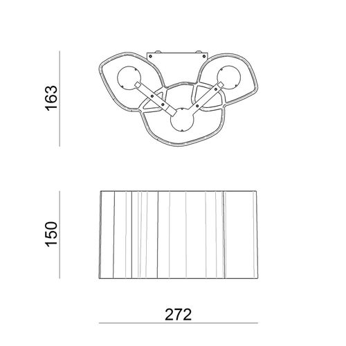 LED-Wandleuchte Honey 27,2 cm