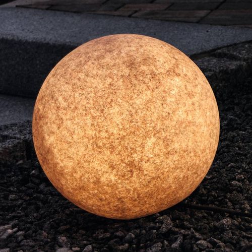 Leuchtende Dekokugel Mundan, 30 cm, terracotta