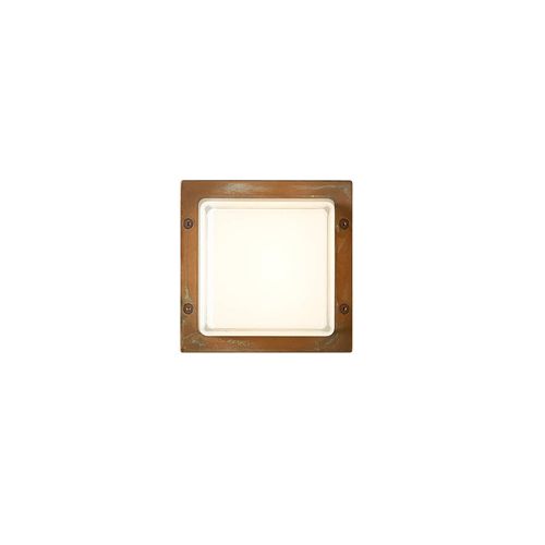 LED-Außenwandleuchte Ice Cubic 3403, messing antik