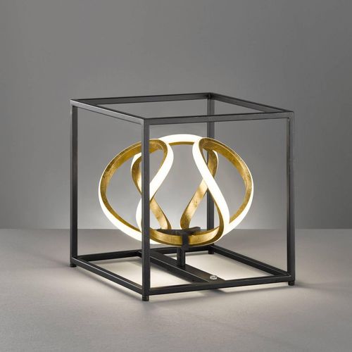 LED-Tischleuchte Gesa in Schwarz und Gold
