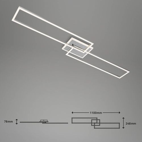 LED-Deckenlampe Frame S CCT 110x24,8cm aluminium
