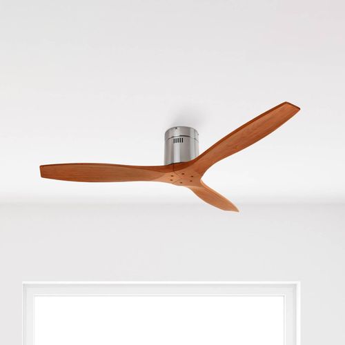 Deckenventilator Stem mit Holzflügeln, holz dunkel