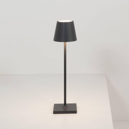 Zafferano Poldina micro Akkulampe, IP65 schwarz