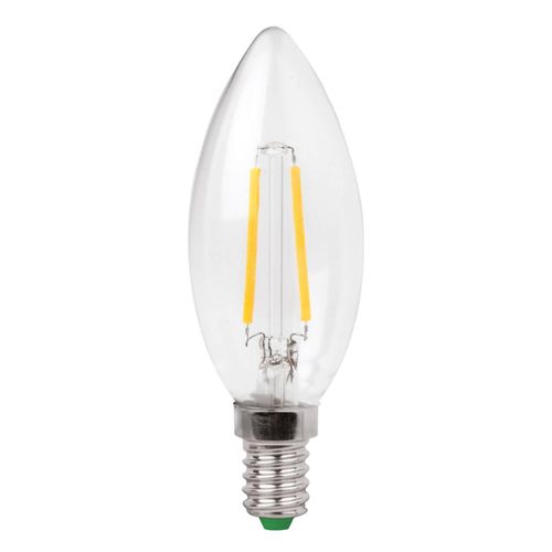 LED-Kerzenlampe E14 3W Filament klar, warmweiß