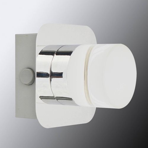 LED-Wandleuchte Stefanie mit Schalter, chrom