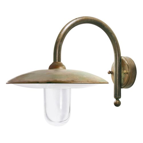 Außenwandleuchte Casale Tiefe 42cm, messing antik