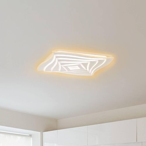 LED-Deckenleuchte Hero, weiß, 50 x 50 cm, Metall, CCT, RGB