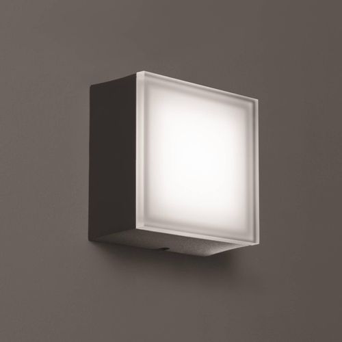 LED-Außenwandlampe 1425 graphit 12,5 x 12,5cm