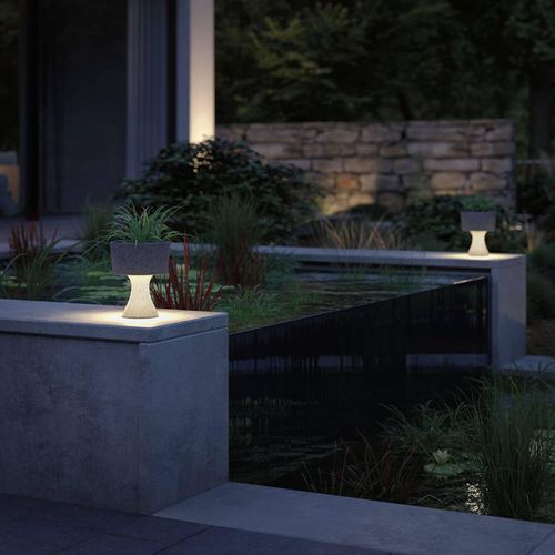 Paulmann Concrea LED-Dekoleuchte, Pflanzkübel