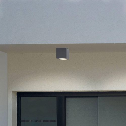 RZB HB 111 LED-Außendeckenleuchte eckig 830 19°