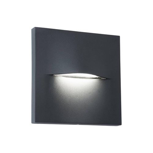 LED-Außenwandleuchte Vita, dunkelgrau, 14 x 14 cm