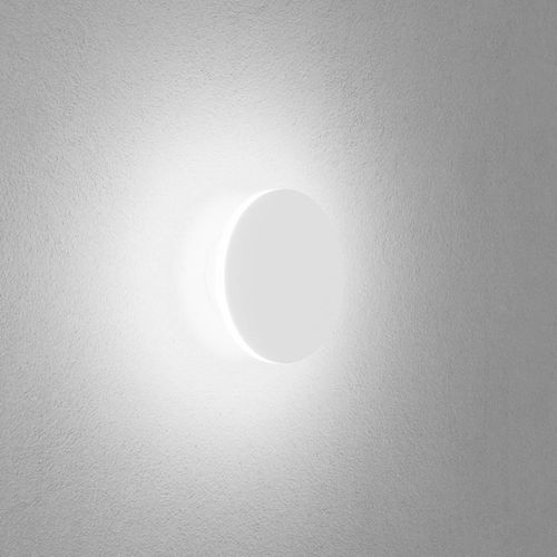 Egger DLS Wandleuchte Orbit, weiß, Ø 12,5 cm, Alu, 2.700 K