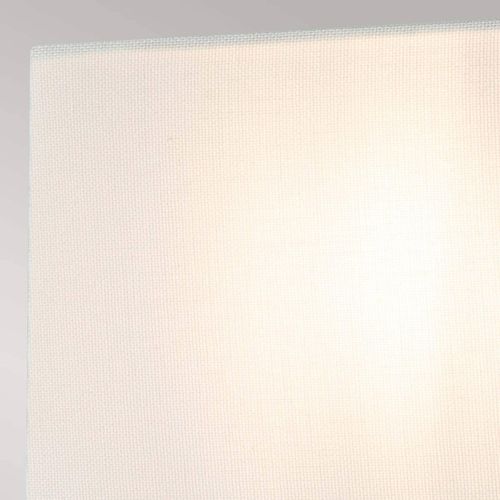 Wandleuchte Swirl Large mit Leinenschirm, weiß antik