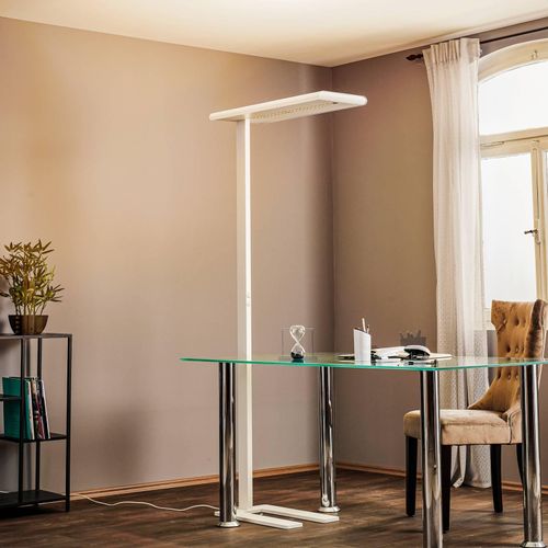 LED-Stehleuchte Optico weiß 840 85,5W Sensorik