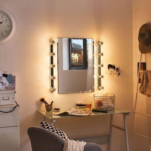 LED-Lampe E14 827 Tropfen Kopfspiegel silber 2,6W
