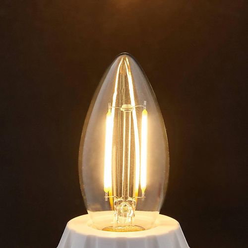 E14 LED-Kerzenlampe Filament 2W, klar, 2.700 K