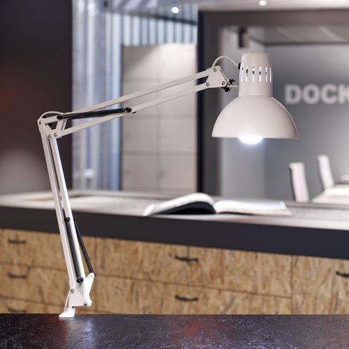 Klemmleuchte MAULstudy, weiß, Höhe 44 cm, Metall