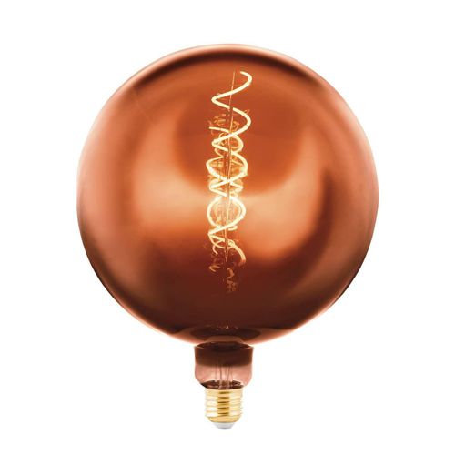 LED-Globe G200 E27 4W 1.600K Filament kupfer